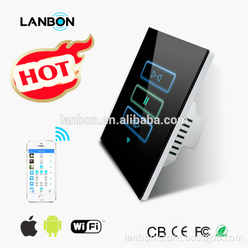 2016 Lanbon New Design Home Automation remote control smart wifi Curtain switch via smart phone